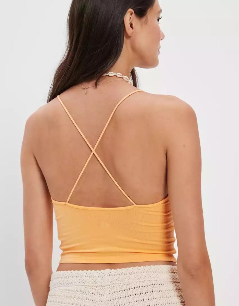 Debardeur American Eagle AE Lanières-Go-Lucky Cami Orange Femme | AXW-00603623